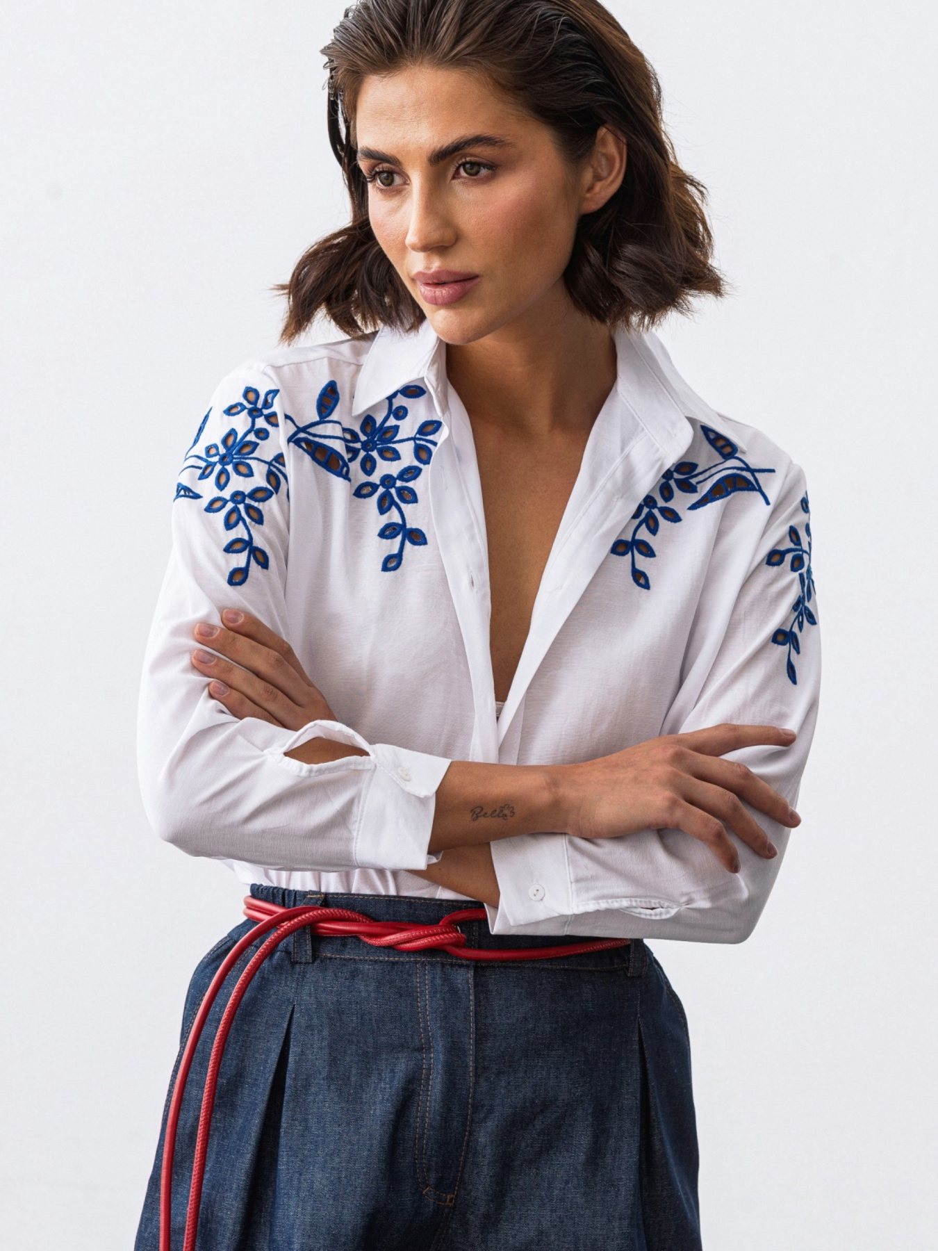 Вышитая рубашка Dressa модель 69325 Фото