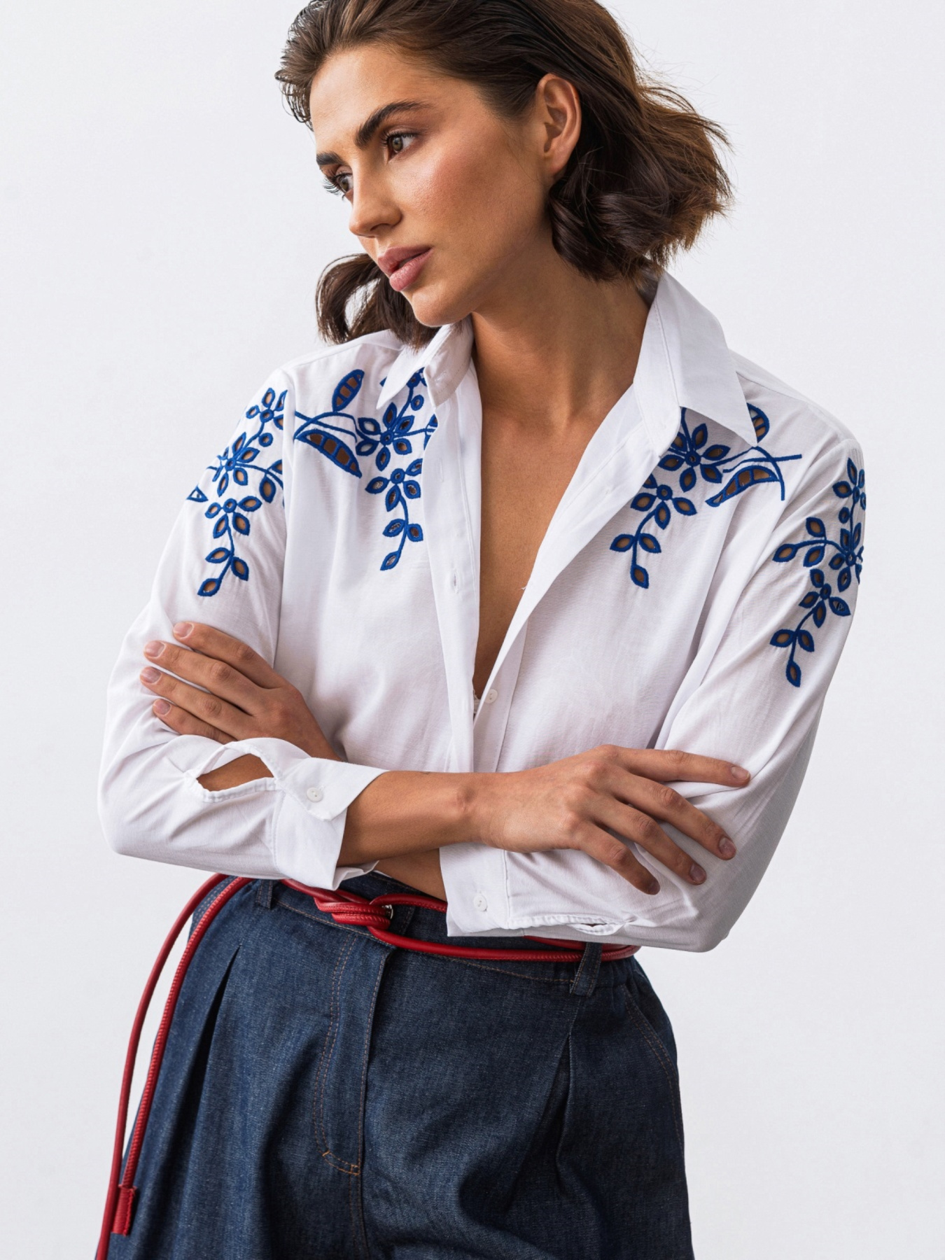 Вышитая рубашка Dressa модель 69325 Фото