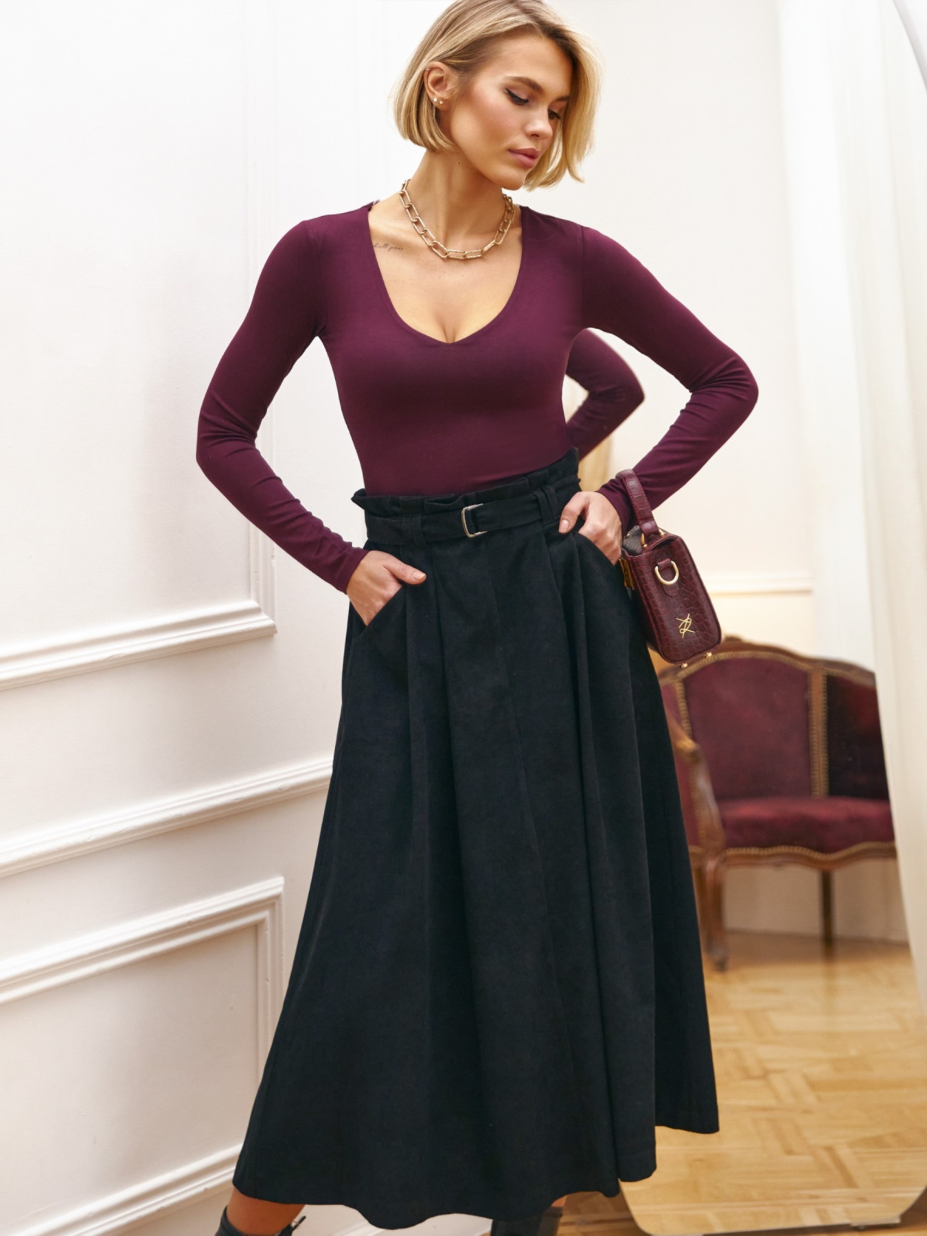 Юбка миди Dressa модель 72585 Фото