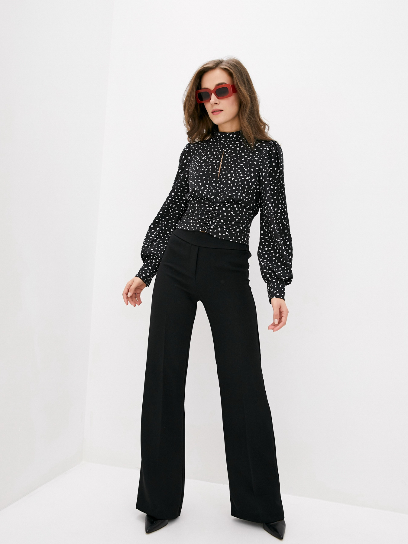 Блуза ISSA Plus модель SA-290_black Фото