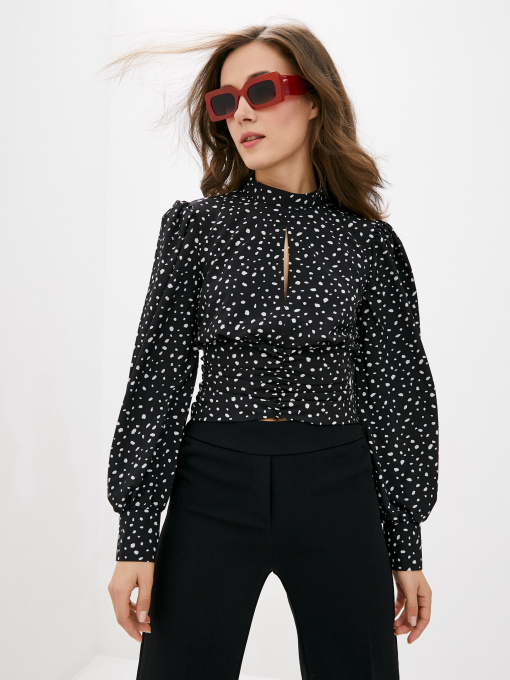 Блуза ISSA Plus модель SA-290_black Фото