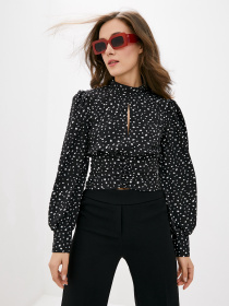 Блуза ISSA Plus модель SA-290_black Фото