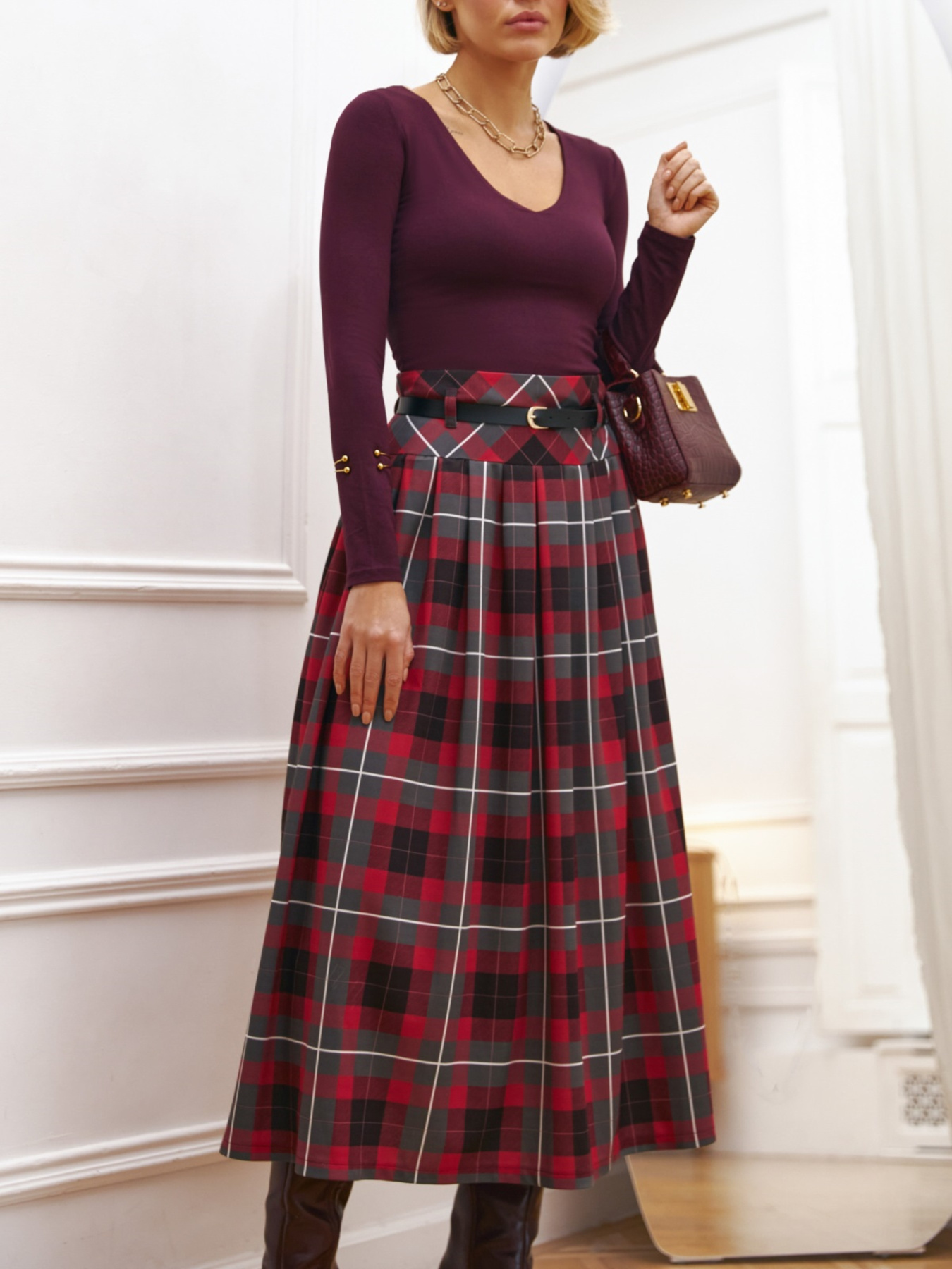 Юбка миди Dressa модель 72586 Фото