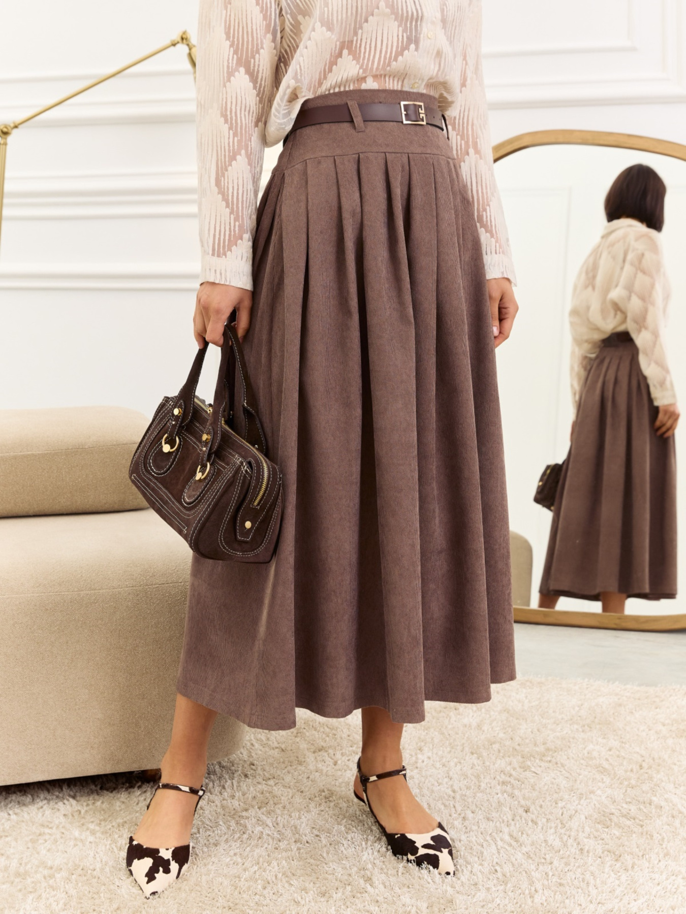 Спідниця міді Dressa модель 73627 Фото