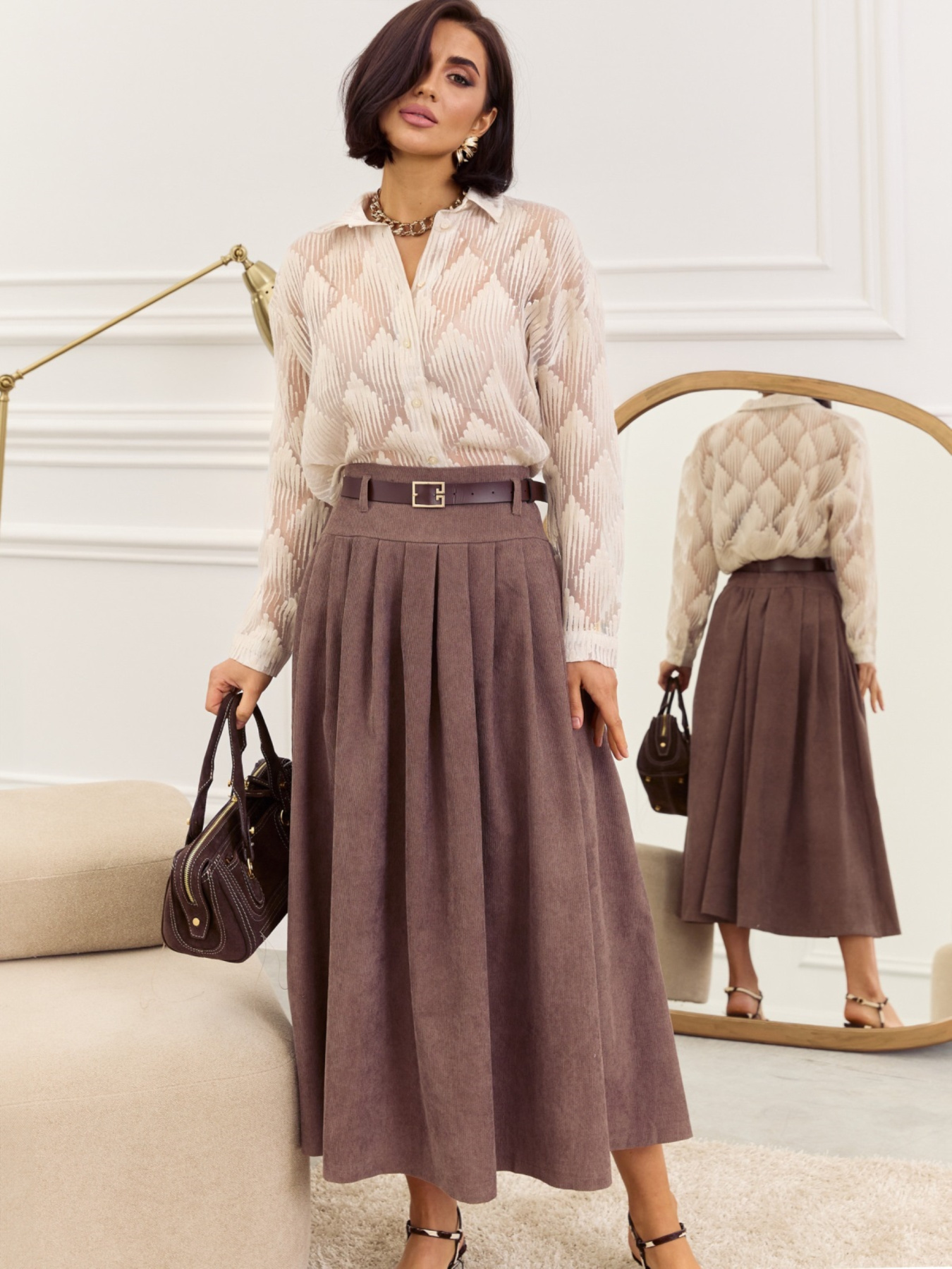 Юбка миди Dressa модель 73627 Фото