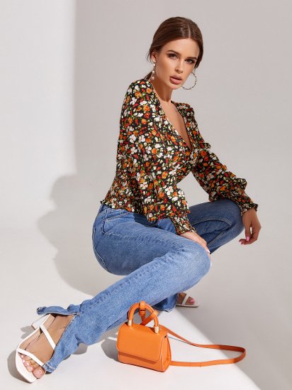 Блуза ISSA Plus модель SA-303_multicolor — фото - INTERTOP