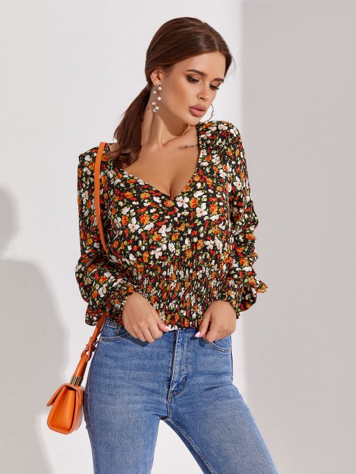 Блуза ISSA Plus модель SA-303_multicolor Фото