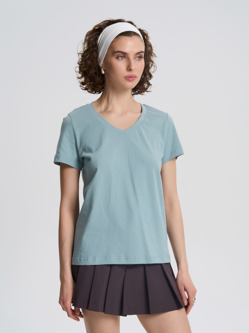 Футболка Роза модель 231108_turquoise Фото