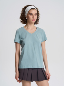 Футболка Роза модель 231108_turquoise Фото