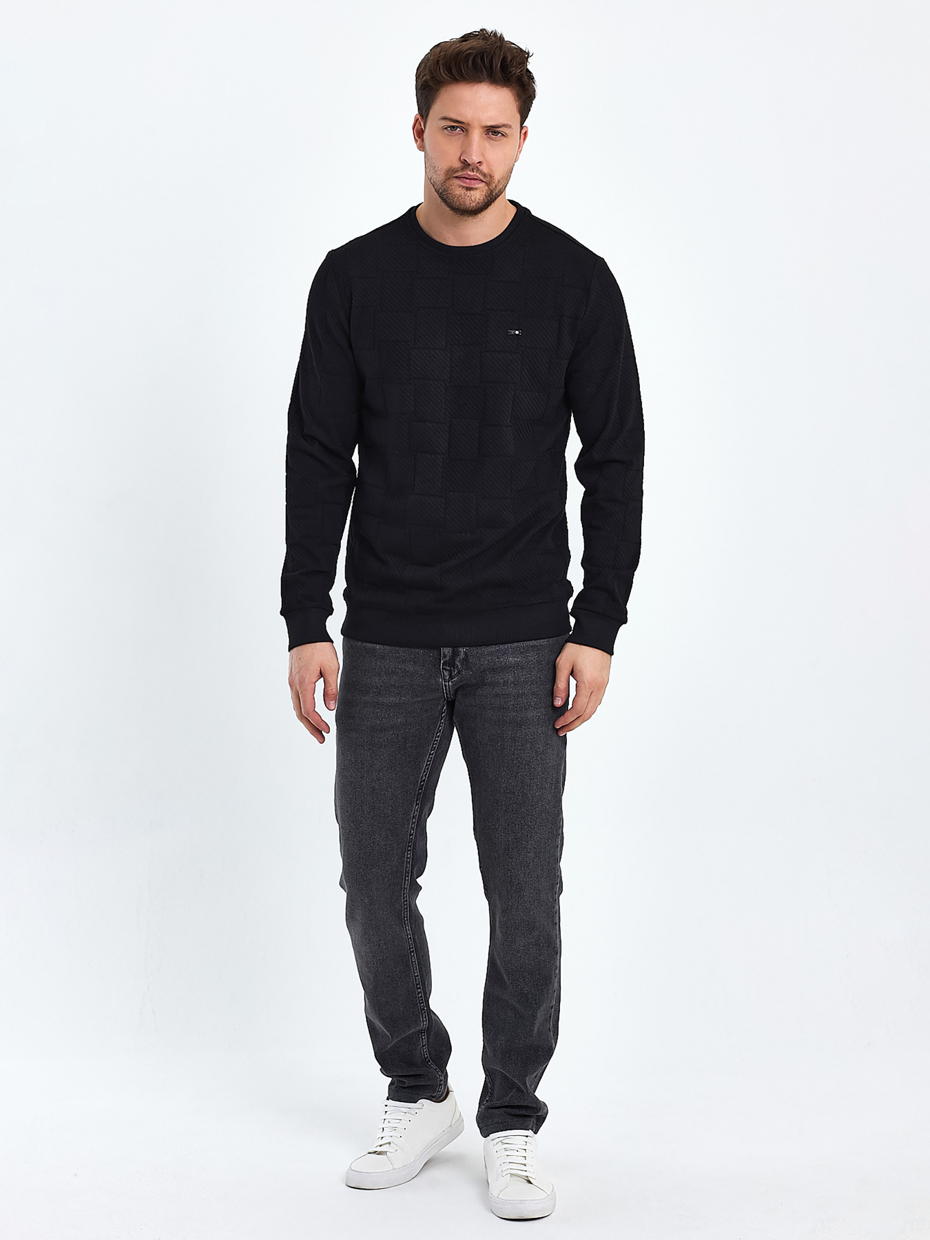 Джемпер Trend Collection модель TC10473BlackSVTRMN Фото