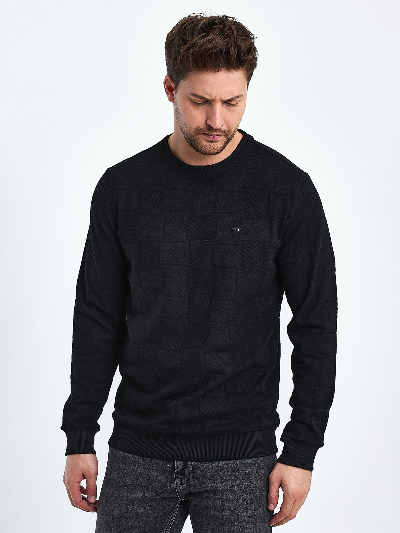 Джемпер Trend Collection модель TC10473BlackSVTRMN Фото