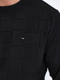 Джемпер Trend Collection модель TC10473BlackSVTRMN Фото