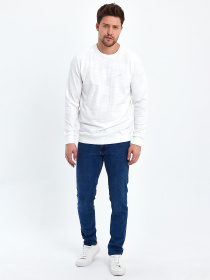 Джемпер Trend Collection модель TC10472WhiteSVTRMN Фото