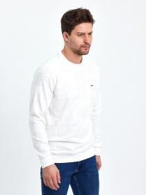 Джемпер Trend Collection модель TC10472WhiteSVTRMN Фото