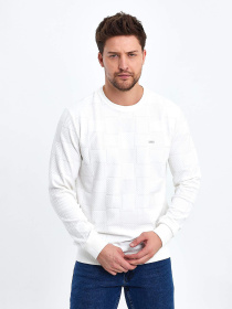 Джемпер Trend Collection модель TC10472WhiteSVTRMN Фото