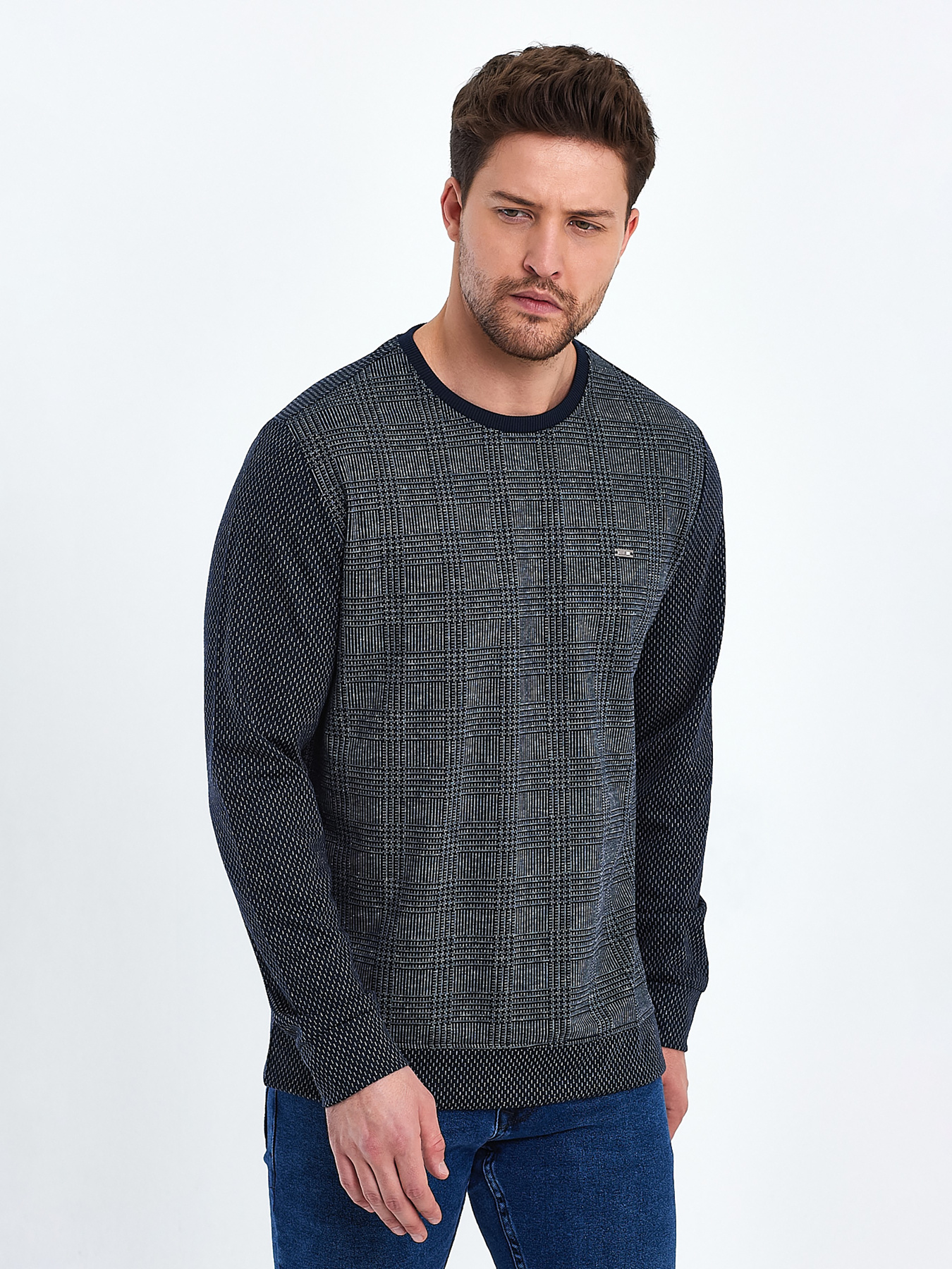 Джемпер Trend Collection модель TC10469BlueSVTRMN Фото