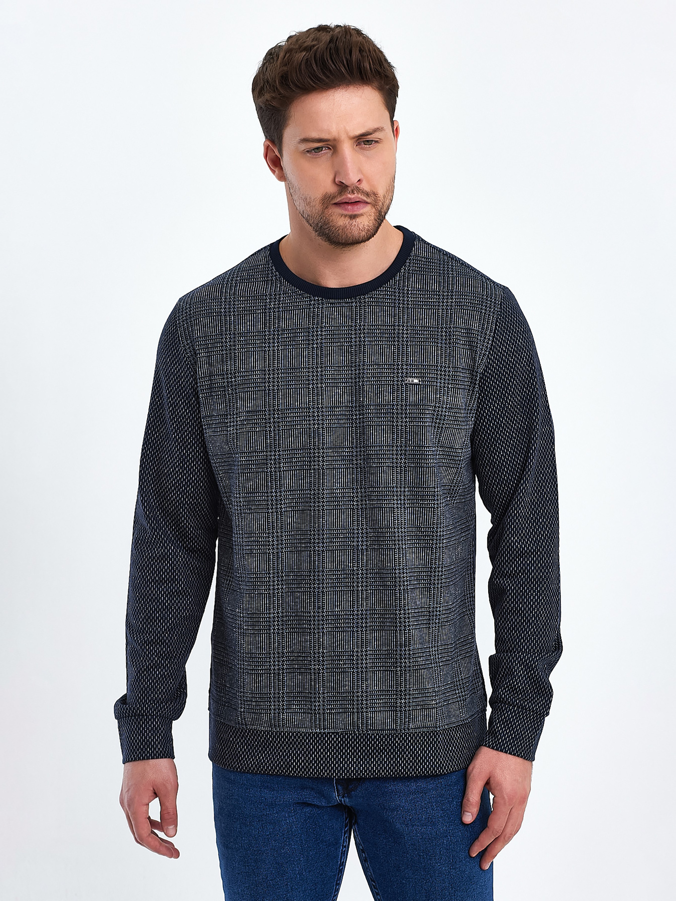 Джемпер Trend Collection модель TC10469DarkBlueSVTRMN Фото