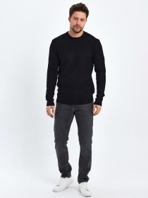 Джемпер Trend Collection модель TC10468BlackSVTRMN Фото