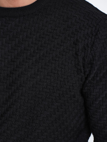 Джемпер Trend Collection модель TC10468BlackSVTRMN Фото