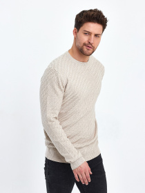 Джемпер Trend Collection модель TC10466BeigeSVTRMN Фото