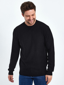 Джемпер Trend Collection модель TC10395BlackSVTRMN Фото