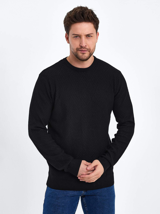 Джемпер Trend Collection модель TC10395BlackSVTRMN Джемпер Trend Collection модель TC10395BlackSVTRMN Фото