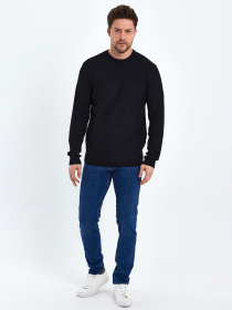 Джемпер Trend Collection модель TC10395BlackSVTRMN Фото