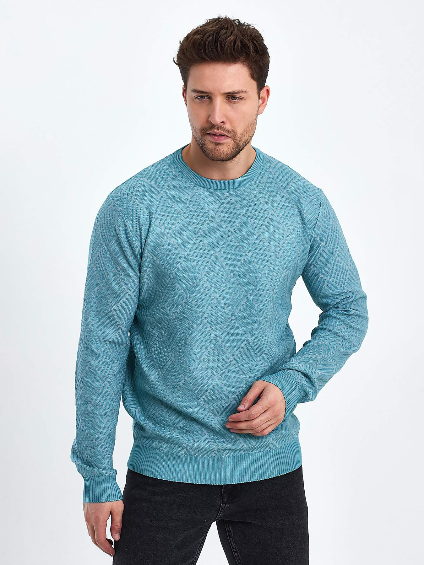 Джемпер Trend Collection модель TC10394LightGreenSVTRMN Фото