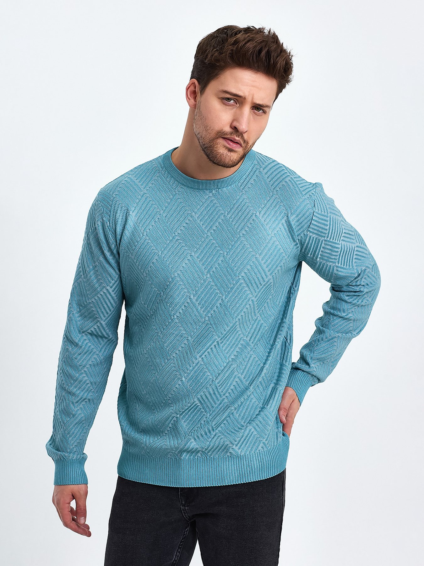 Джемпер Trend Collection модель TC10394LightGreenSVTRMN Фото