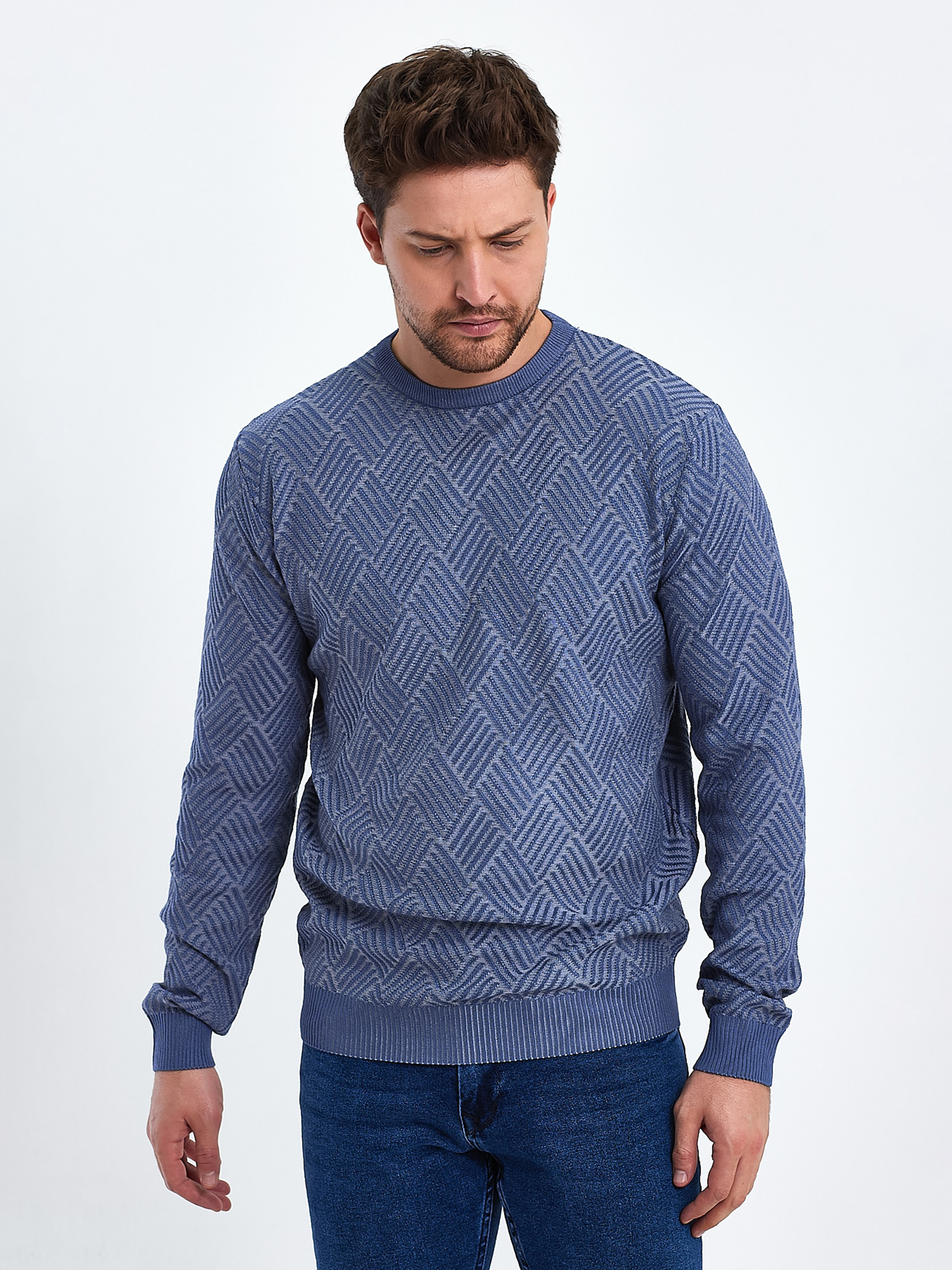 Джемпер Trend Collection модель TC10393LightBlueSVTRMN Фото