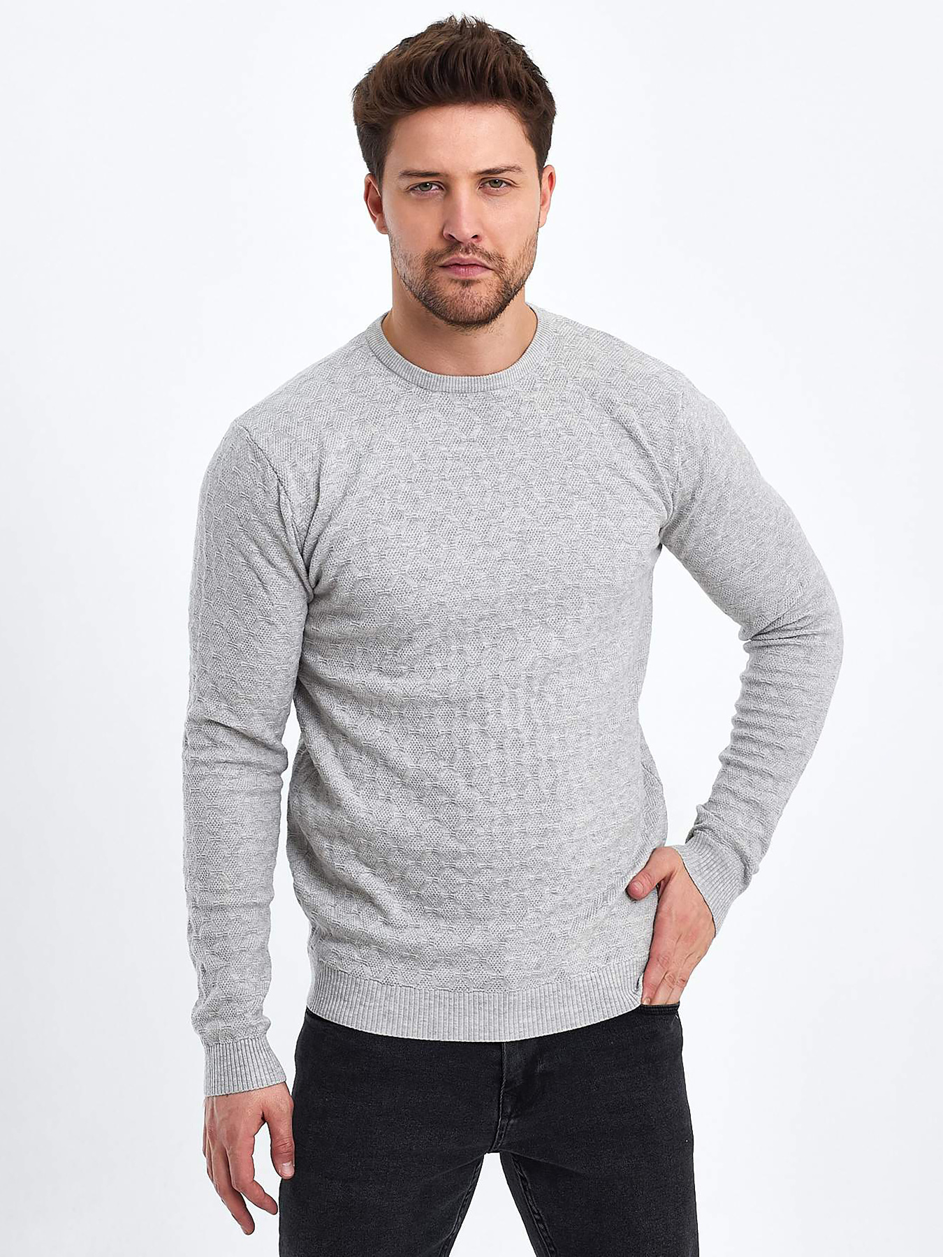 Джемпер Trend Collection модель TC10392GreySVTRMN Фото