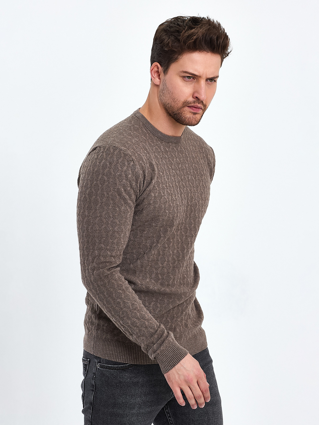 Джемпер Trend Collection модель TC10391BrownSVTRMN Фото