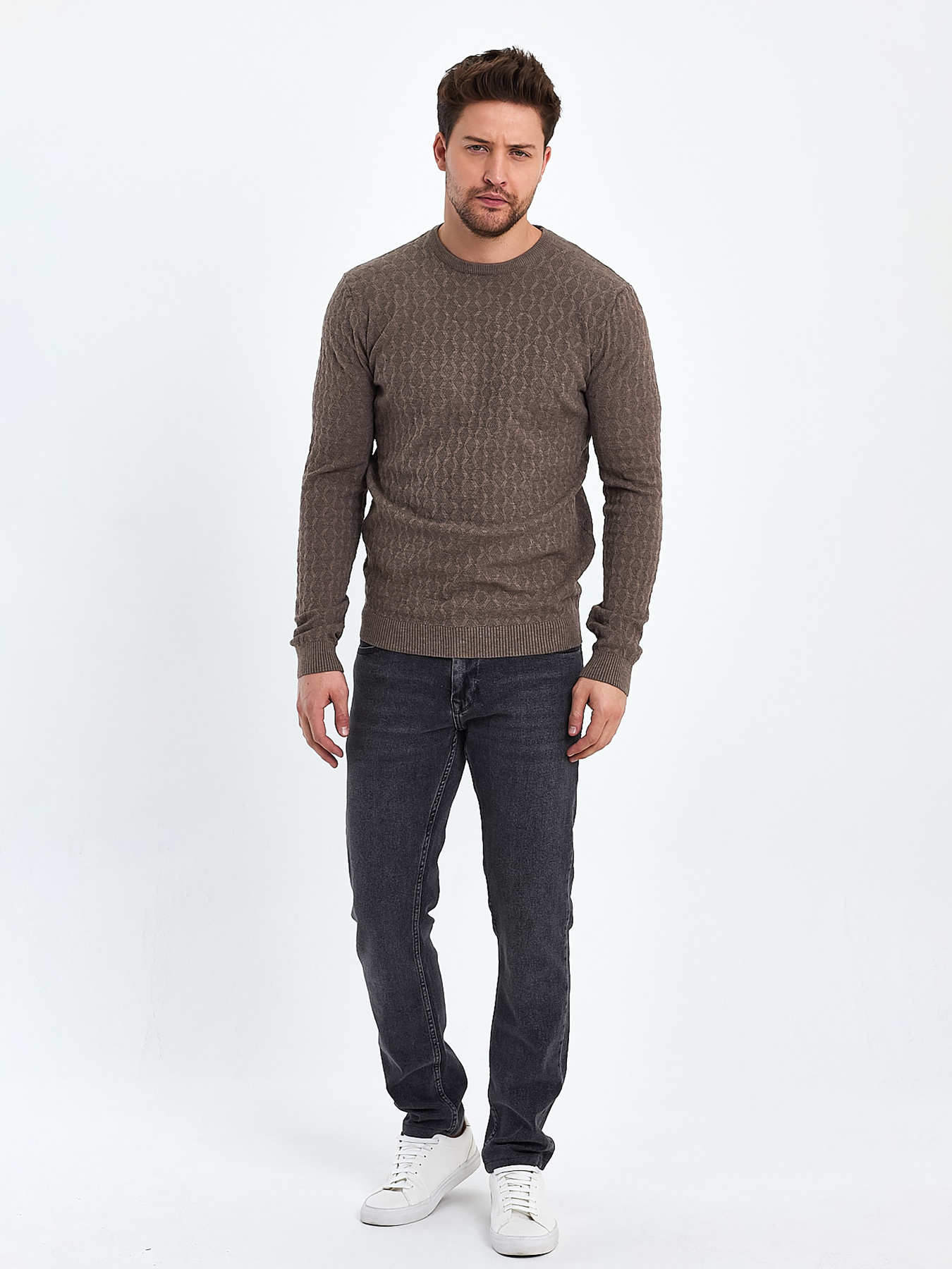 Джемпер Trend Collection модель TC10391BrownSVTRMN Фото