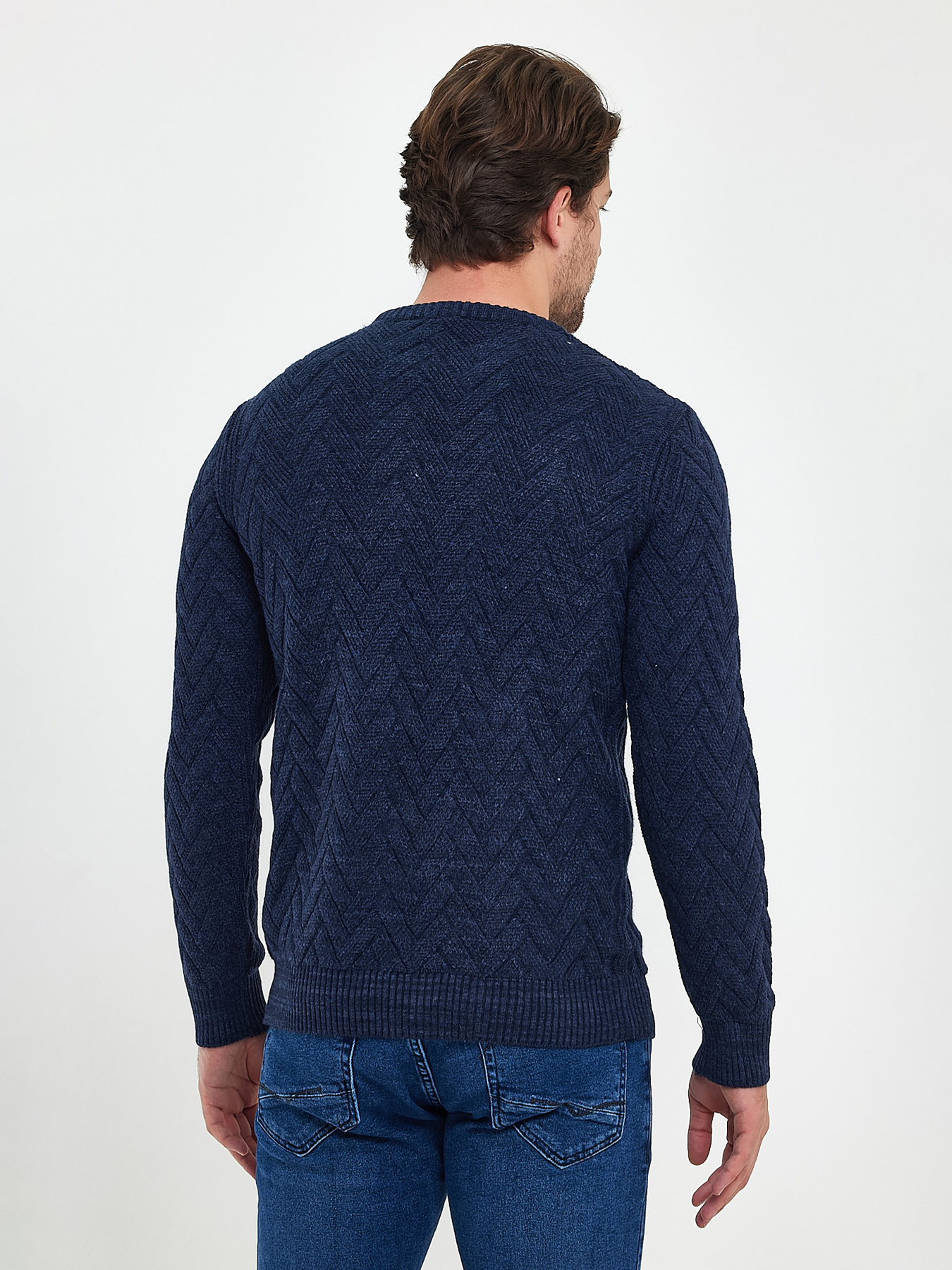 Джемпер Trend Collection модель TC10215BlueSVTRMN Джемпер Trend Collection модель TC10215BlueSVTRMN Фото