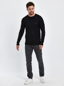 Джемпер Trend Collection модель TC10167BlackSVTRMN Джемпер Trend Collection модель TC10167BlackSVTRMN Фото