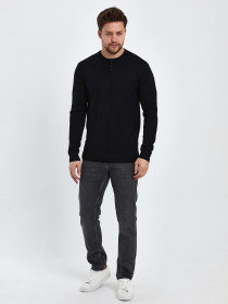 Джемпер Trend Collection модель TC10163BlackSVTRMN Фото