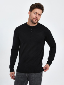 Джемпер Trend Collection модель TC10163BlackSVTRMN Фото