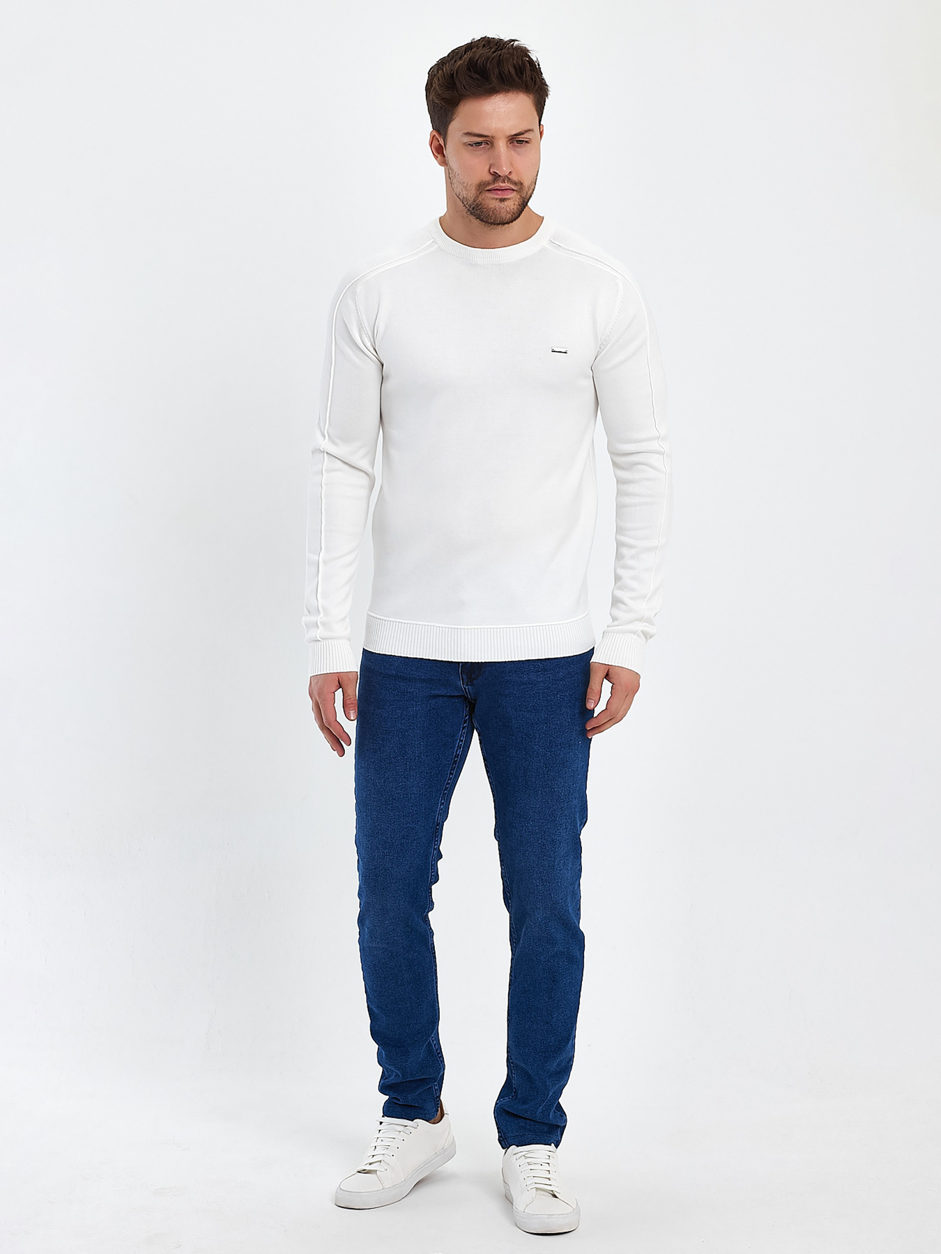 Джемпер Trend Collection модель TC10160WhiteSVTRMN Фото