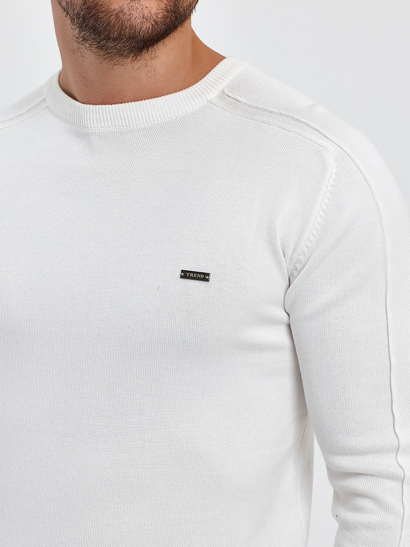 Джемпер Trend Collection модель TC10160WhiteSVTRMN Фото