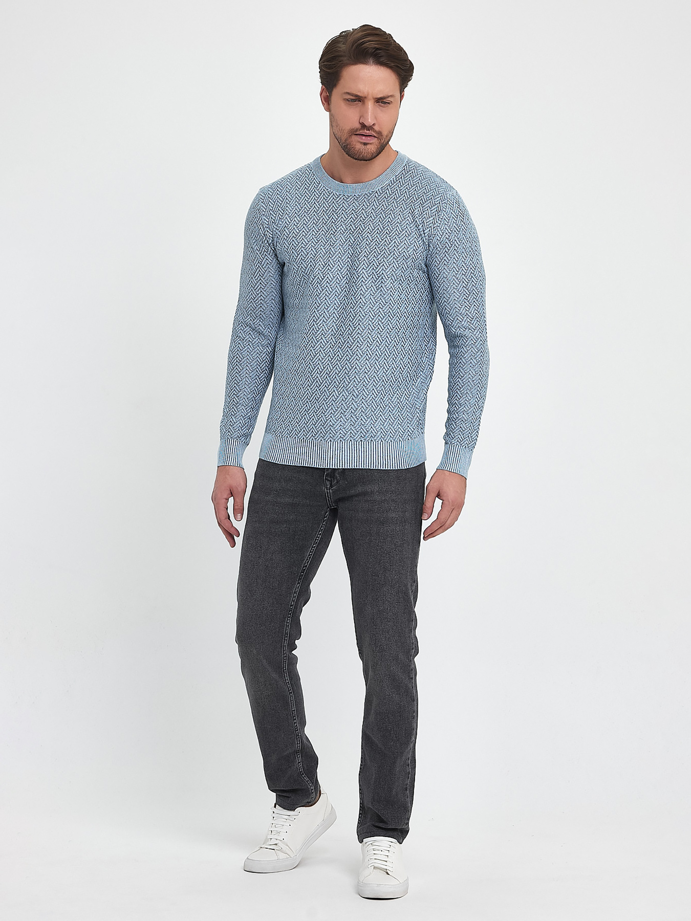 Джемпер Trend Collection модель TC9919LightBlueSVTRMN Фото