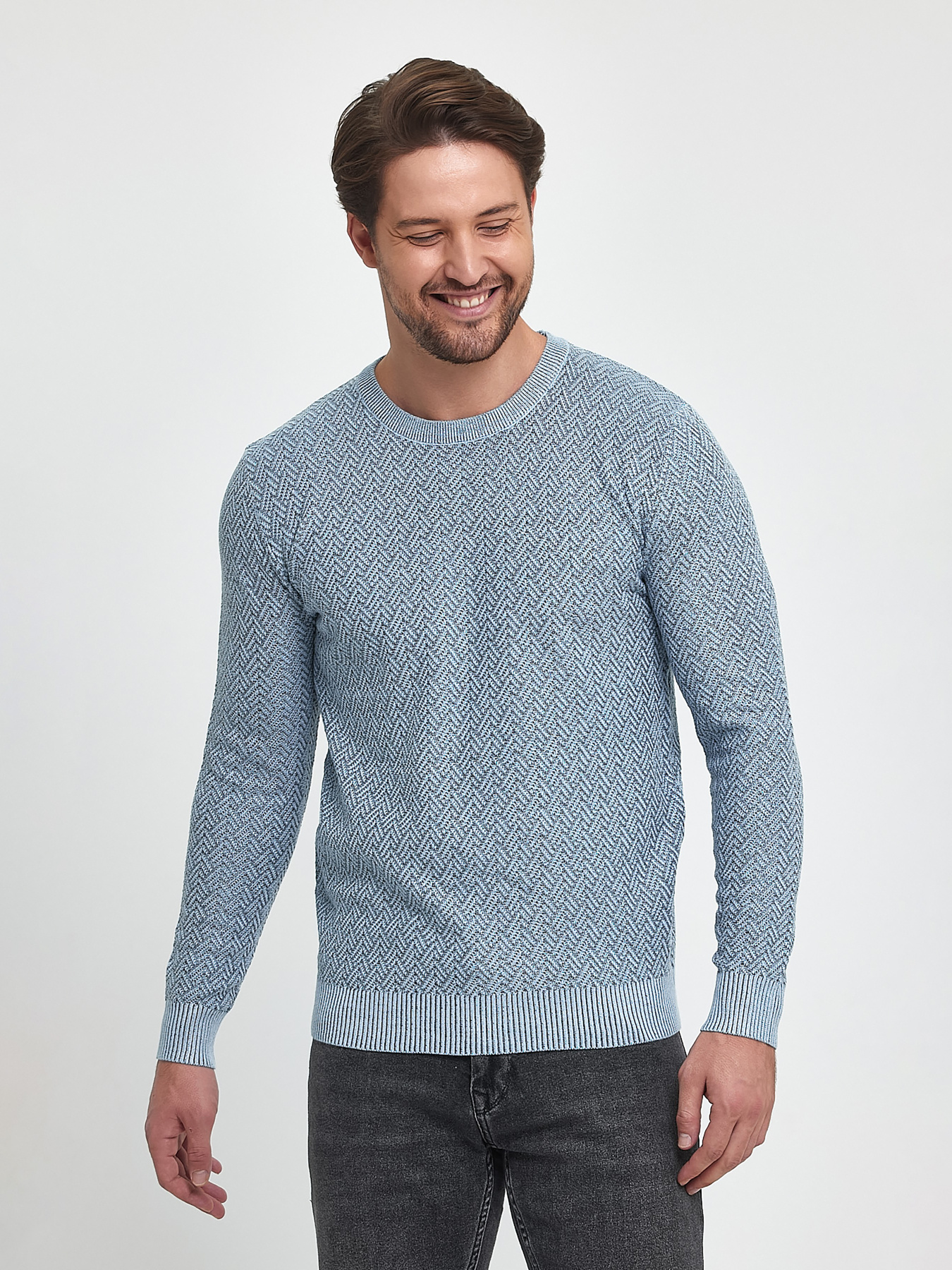 Джемпер Trend Collection модель TC9919LightBlueSVTRMN Фото