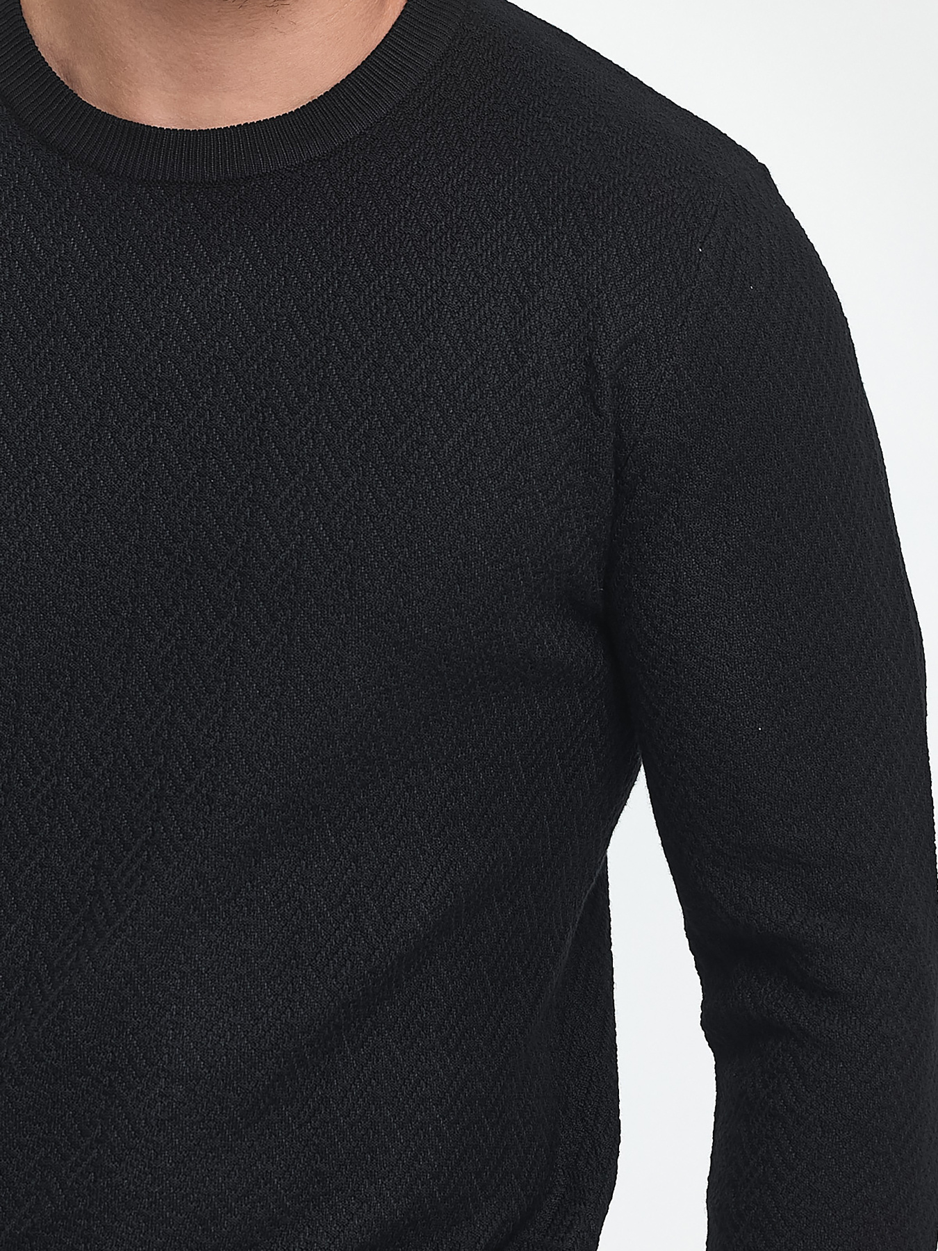 Джемпер Trend Collection модель TC9917BlackSVTRMN Фото