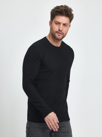 Джемпер Trend Collection модель TC9917BlackSVTRMN Фото