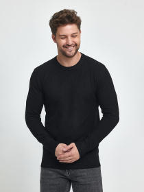 Джемпер Trend Collection модель TC9917BlackSVTRMN Фото