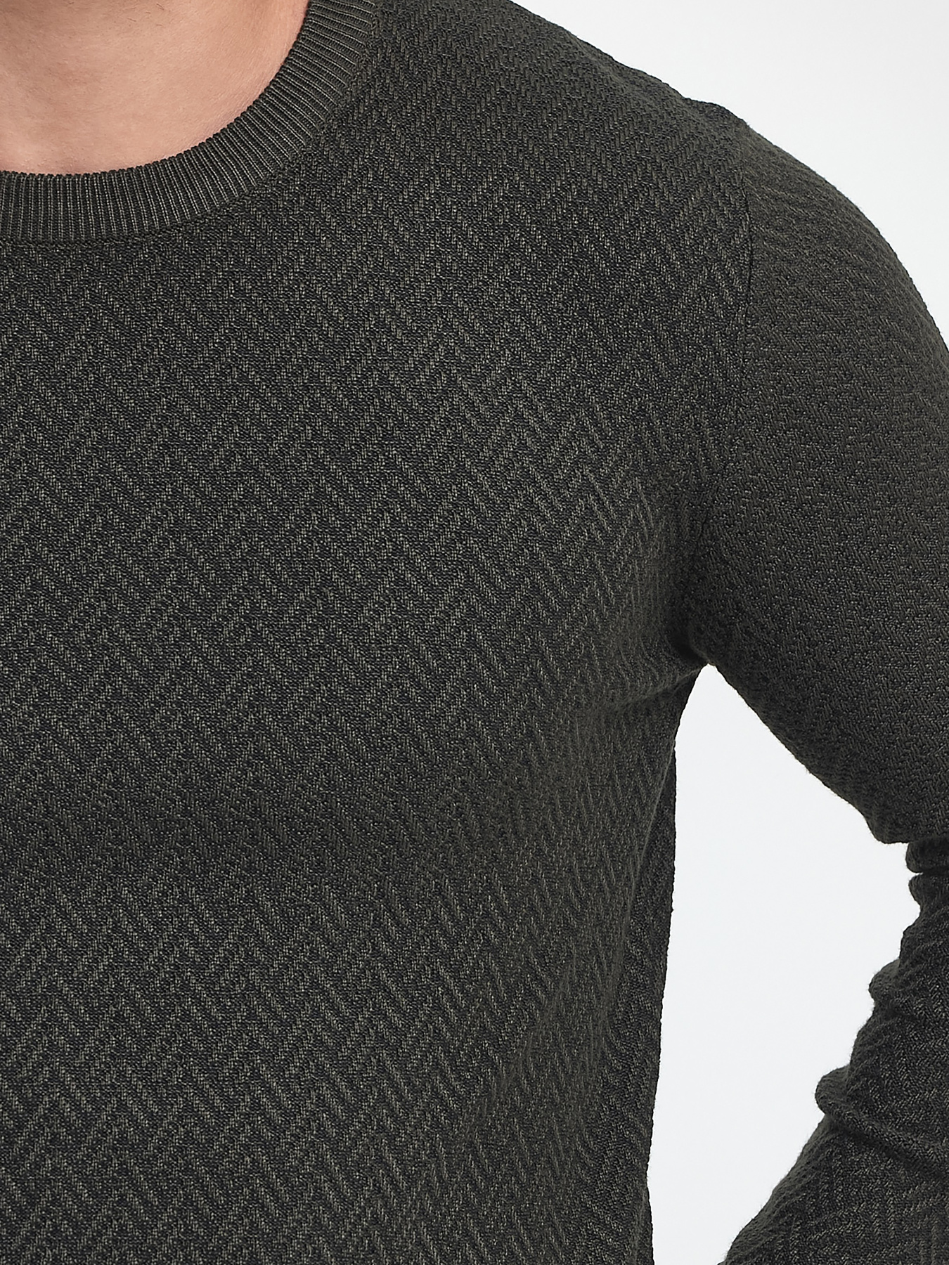 Джемпер Trend Collection модель TC9916GreenSVTRMN Джемпер Trend Collection модель TC9916GreenSVTRMN Фото