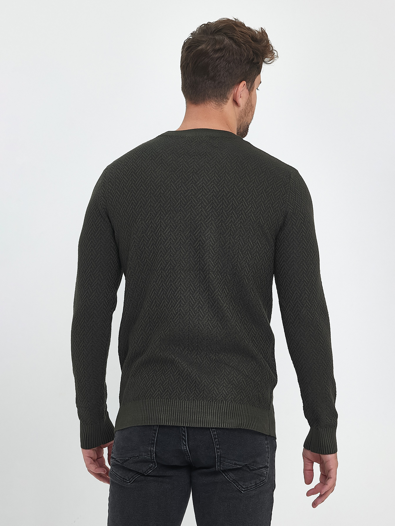 Джемпер Trend Collection модель TC9916GreenSVTRMN Джемпер Trend Collection модель TC9916GreenSVTRMN Фото