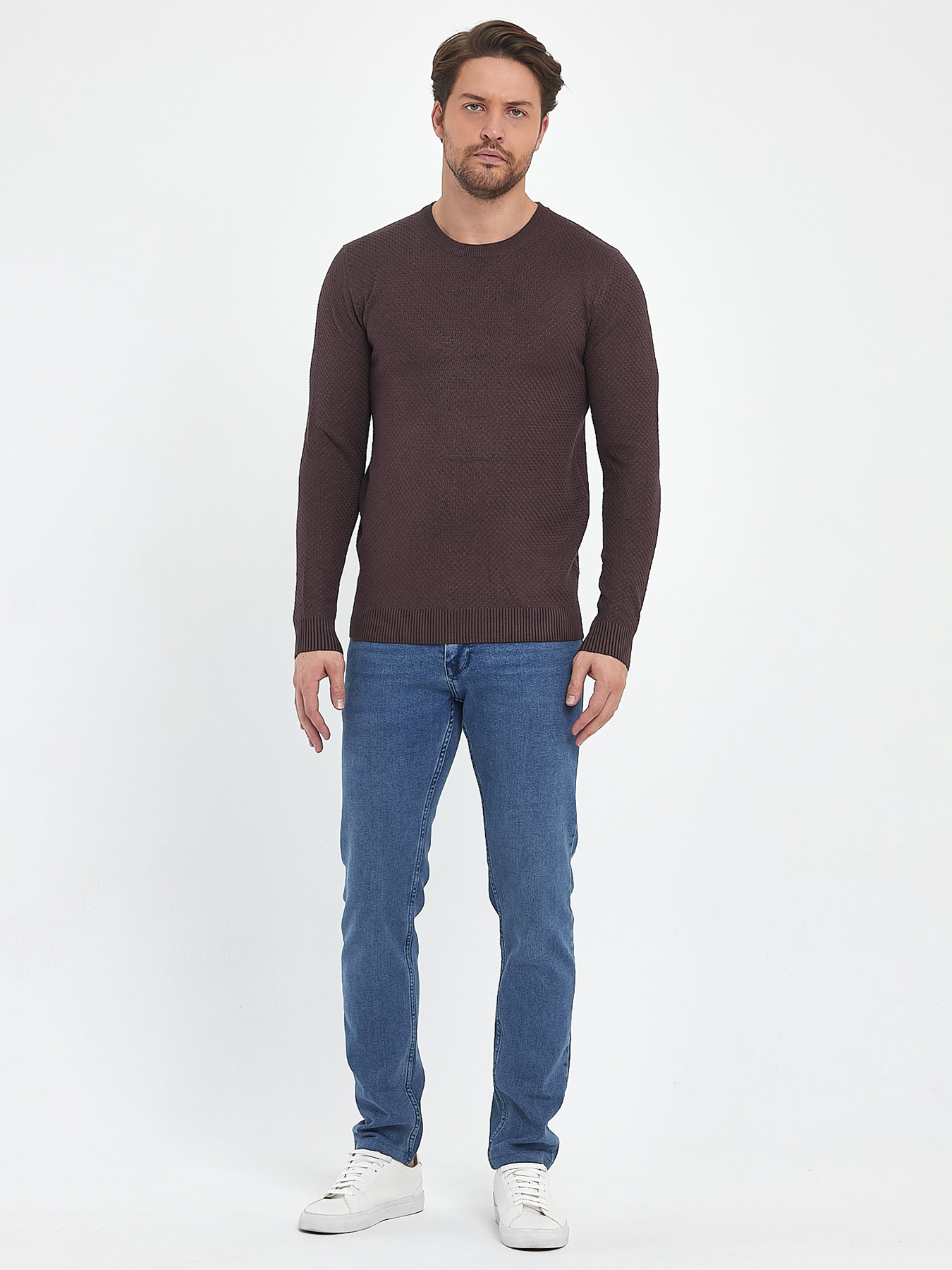 Джемпер Trend Collection модель TC9912BrownSVTRMN Джемпер Trend Collection модель TC9912BrownSVTRMN Фото