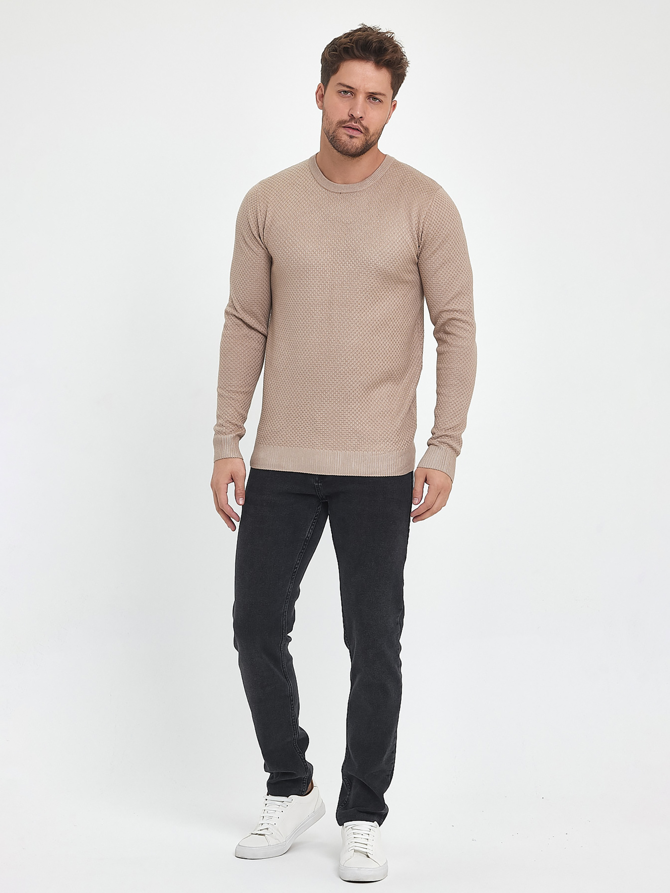 Джемпер Trend Collection модель TC9911BeigeSVTRMN Фото