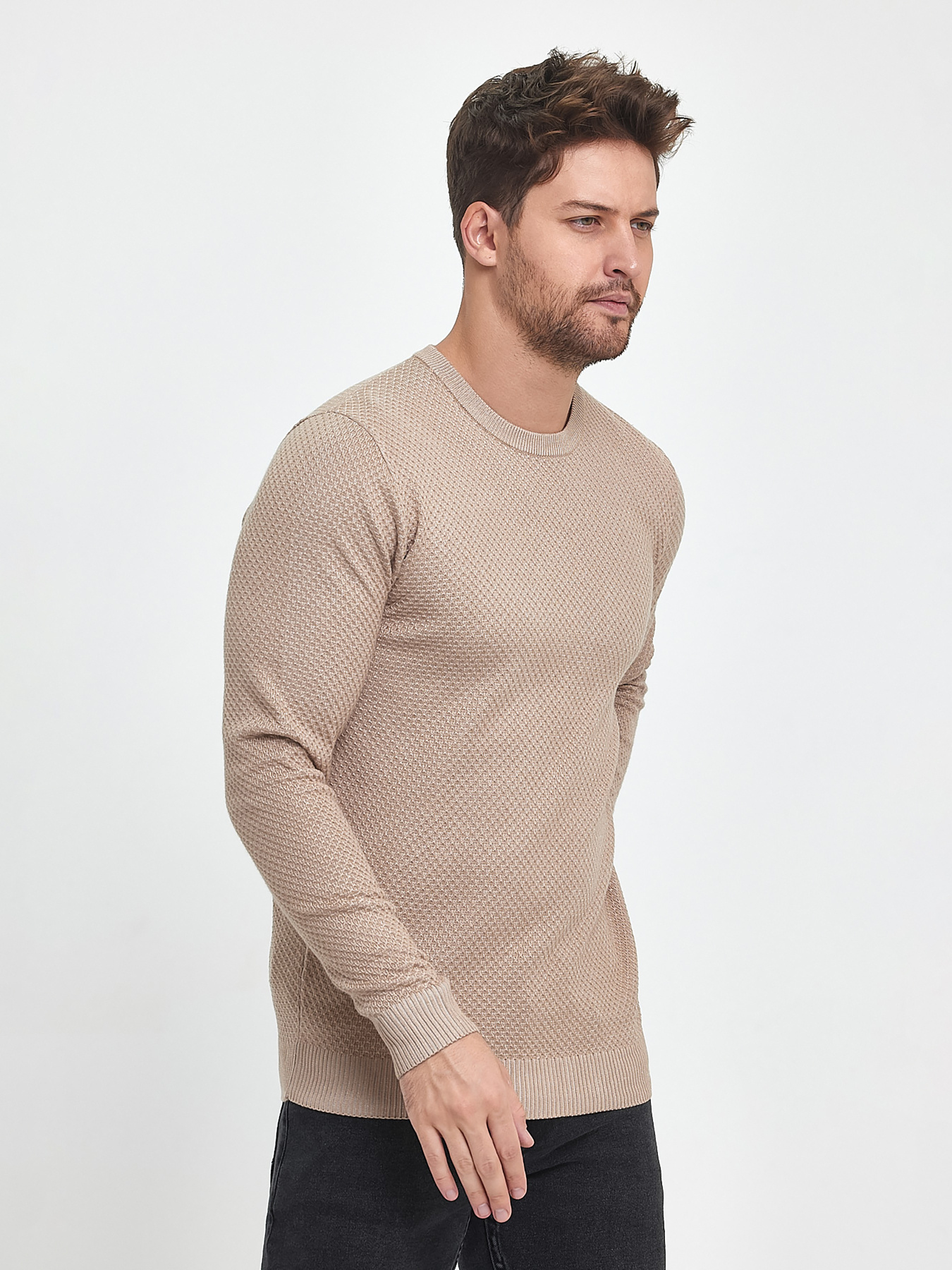 Джемпер Trend Collection модель TC9911BeigeSVTRMN Фото