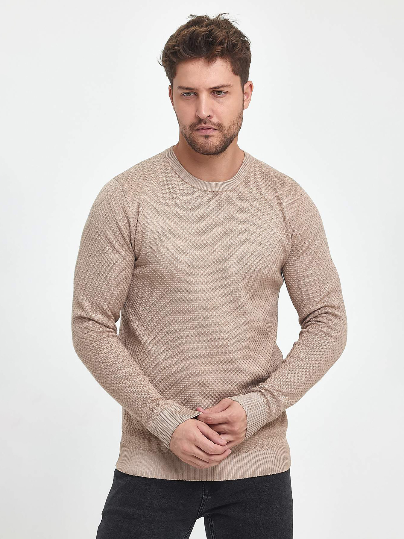 Джемпер Trend Collection модель TC9911BeigeSVTRMN Фото